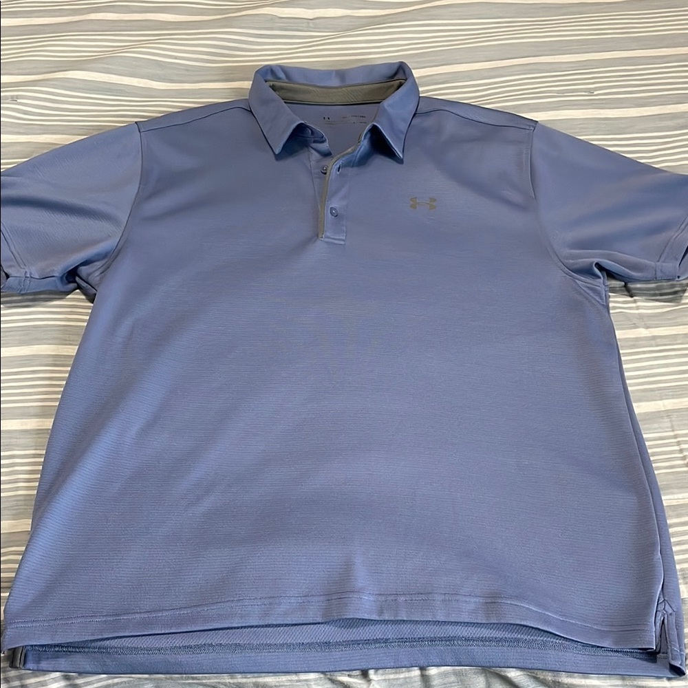 Under Armour Blue Polo Shirt Classic Style